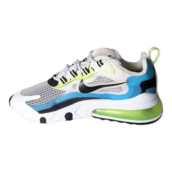 NIKE Air Max 270 React 'Oracle Aqua Ghost Green' Running Shoes Size 8 - Picture 6 of 9